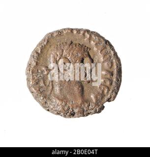 Egitto, moneta, tetraradrachm, Diocleziano, metallo, trilione, diam., 17 mm, peso, 6,40 gr, periodo greco-romano, epoca imperiale romana 288-289, Egitto Foto Stock