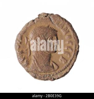 Moneta, tetraradrachm di Diocleziano, anno 3, Vz: Busto imperiale r., Drappeggio, AKG [OUA DIOKLE Foto Stock