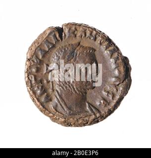 Moneta, tetraradrachm di Diocleziano, anno 3, Vz: Busto imperiale r., Drappeggio, AKG [OUA DIOKL Foto Stock