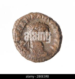 Moneta, tetraradrachm di Diocleziano, anno 4, Vz: Busto imperiale r., Drappeggio, [AKG Foto Stock