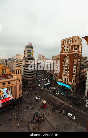 Gran Via città Foto Stock