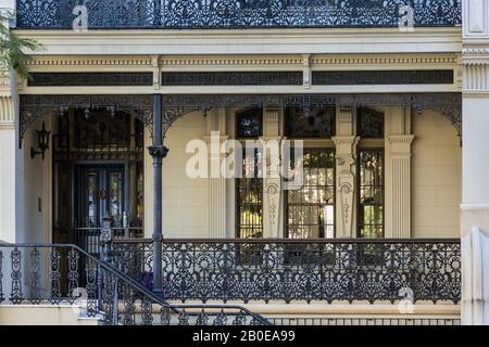 Australian Housing Styles, Victorian, Potts Point, Sydney. Foto Stock