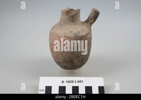 Caraffa, terracotta, h: 11,5 cm, diam: 7 cm, br: 7,5 cm, Israele Foto Stock