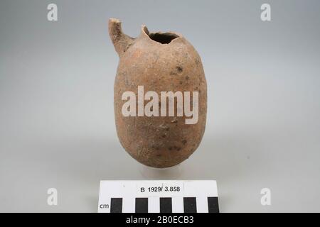 Caraffa, terracotta, h: 13,6 cm, diam: 8,2 cm, br: 8,5 cm, Israele Foto Stock