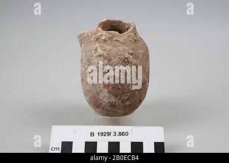 Caraffa, terracotta, h: 9,5 cm, diam: 6,5 cm, br: 7 cm, Israele Foto Stock