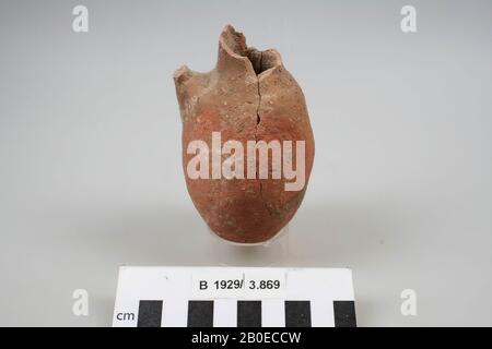 Caraffa, terracotta, h: 10,5 cm, diam: 6,3 cm, br: 6,7 cm, Israele Foto Stock