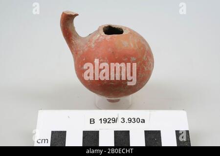 Brocca, terracotta, h: 7,2 cm, diam: 6 cm, br: 6,6 cm, Israele Foto Stock