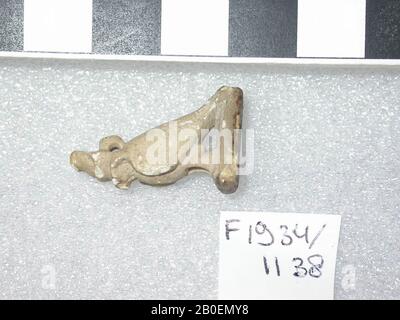 Falco, corona doppia, amuleto, animale, faience, 2,5 cm, Egitto Foto Stock