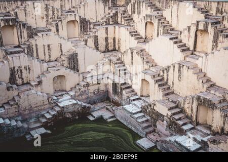 Steppwell Panna Meena Ka Kund A Amer, India Foto Stock