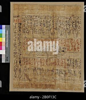 Egitto, Amdoeat, vignette, papiro, 45,5 x 36,5 cm Foto Stock