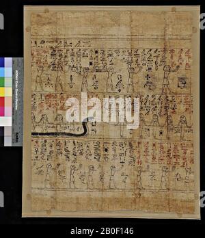 Egitto, Amdoeat, vignette, papiro, 45 x 37 cm Foto Stock