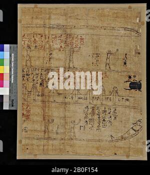 Egitto, Amdoeat, vignette, papiro, 45,5 x 37,5 cm Foto Stock