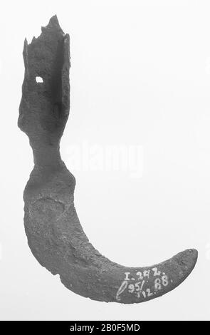 Periodo romano olandese, coltello, metallo, ferro, lunghezza, 11 cm, romano 75-250, Paesi Bassi, Limburgo, Voerendaal, Voerendaal Foto Stock