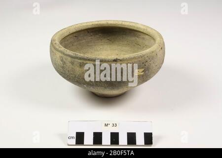I Paesi Bassi periodo romano, ciotola piccola, terracotta, romano, i Paesi Bassi, Gelderland, Berg en dal, Millingen aan de Rijn Foto Stock