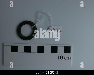 Anello di bronzo, anello, metallo, bronzo, romano 1-300, i Paesi Bassi, Gelderland, Berg en dal, Millingen aan de Rijn, Eversberg Foto Stock