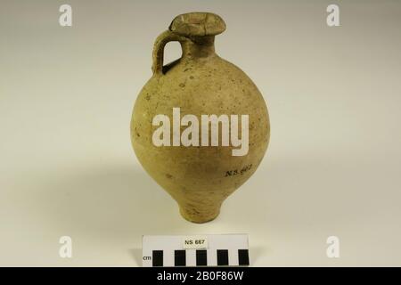 Periodo romano olandese, brocca, terracotta, h, 20,5 cm, diam, 14 cm, romano, Olanda, Gelderland, Nijmegen, Nijmegen Foto Stock