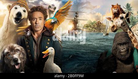 Dolittle Year : 2020 Usa Director : Stephen Gaghan Robert Downey Jr. Poster (Key Art) Foto Stock