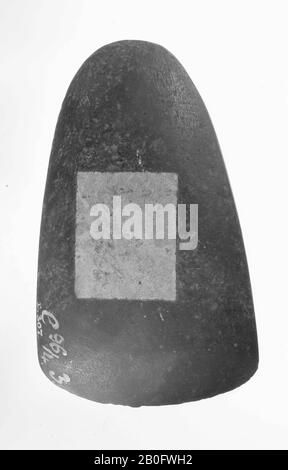 scalpello fine di diorite, tagliente al bordo, ascia, pietra, lunghezza: 9.4 cm, preistorico -4000 Foto Stock