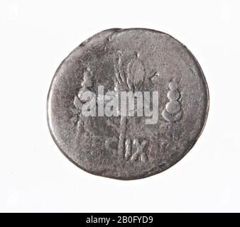 Antichità classica, moneta, denaro, Marco Antonius, metallo, argento, diam., 17 mm, peso, 3,11 g, romano BC 32-31 Foto Stock