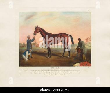 La testa di Gosden, Dopo Edward Troye, (americano, 1808–1874), asteroide, Da Venti stampe Colorate A Mano dopo Dipinti Originali di Famosi Thoroughbreds americani di Edward Troye (1808–1874), 1932, Mezzotint su carta, immagine: 11 1/4 x 14 13/16 in. (28,5 x 37,6 cm Foto Stock