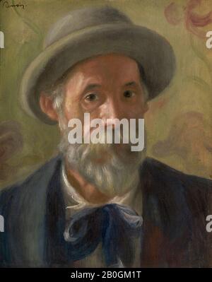 Pierre-Auguste Renoir, francese, 1841–1919, autoritratto, 1899, olio su tela, 16 5/16 x 13 1/4 in. (41,4 x 33,7 cm Foto Stock