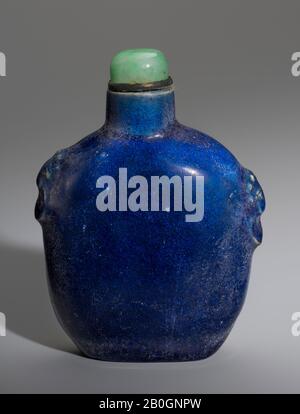Cinese, Bottiglia Di Snuff, Porcellana, Altezza: 3 Poll. (7,6 cm Foto Stock