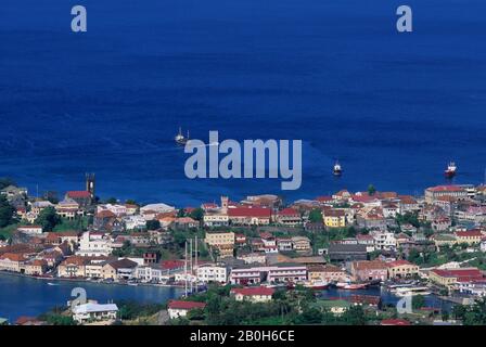 GRENADA, FORT FREDERICK, VISTA SULLA ST. GEORGE'S. Foto Stock