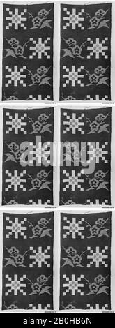 Pezzo Di Tessuto Bedcloth (Futon), Giappone (Ehime), 19th secolo, Giappone (Ehime), cotone, 24 1/2 x 13 1/4 in. (62,23 x 33,66 cm), Textiles-Printed Foto Stock