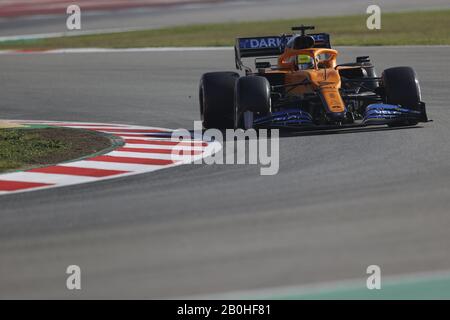 Barcellona, Spagna. 20th Feb, 2020. Lando norris (gbr) mclaren mcl35 durante i test pre-stagione 2020, Campionato di Formula 1 a Barcellona (Spagna), Italia, 20 Febbraio 2020 Credit: Independent Photo Agency Srl/Alamy Live News Foto Stock