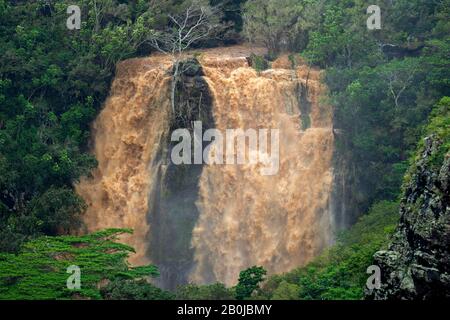 Cascate Opaekaa, Kauai, Hawaii, STATI UNITI D'AMERICA Foto Stock