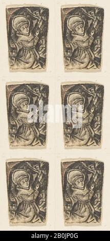 Anonimo, Tedesco, 15th secolo, San Francesco, Anonymous, Tedesco, 15th secolo, 15th secolo, foglio: 11/16 x 7/16 in. (1,8 x 1,1 cm), stampe Foto Stock