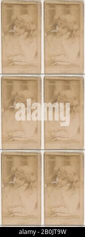 Pubblicato da W. Duke, Sons & Co., Vaughan, dagli Attori e Attrici serie (N145-1) rilasciato da Duke Sons & Co. Per promuovere Cross Cut Sigarette, 1880s, Albumen fotografia, foglio: 2 1/2 × 1 3/8 in. (6,4 × 3,5 cm Foto Stock