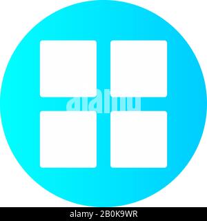 Immagine di progettazione icona glifo interfaccia utente di base. Può essere utilizzato anche per l'interfaccia utente. Adatto per applicazioni mobili, applicazioni Web e supporti di stampa. Foto Stock