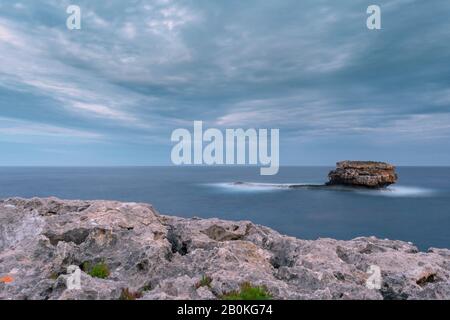 paesaggio marino, a porto colom maiorca isole baleari, vacanze speciali Foto Stock