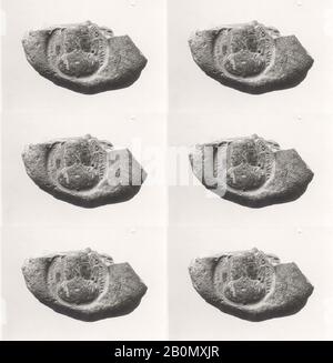 Sealing, Sasanian, Sasanian, Data Ca. 7th secolo d.C., Iran, Qasr-i Abu Nasr, Sasanian, argilla cotta All'Onu, 0,63 poll. (1,6 cm), guarnizioni a tenuta stagna Foto Stock