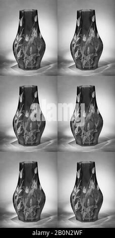 Emile Gallé, Vase, Établissements Gallé, Ca. 1890, vetro, H. 11-5/8 in. (29,5 cm.), vetro Foto Stock