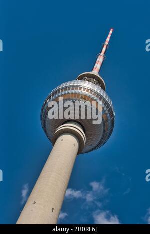 Fernsehturm Torre TV di Berlino Foto Stock