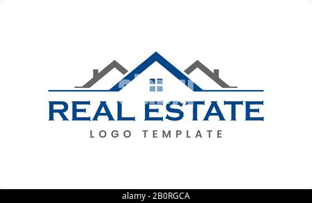 Agenti Immobiliari, Architetto, Roofing, Ristrutturazione E Modello Di Logo Vettore Ipotecario Illustrazione Vettoriale