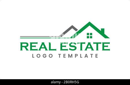 Agenti Immobiliari, Architetto, Roofing, Ristrutturazione E Modello Di Logo Vettore Ipotecario Illustrazione Vettoriale