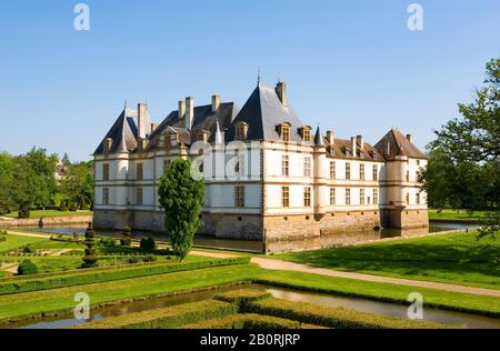 Castello Fossato, Castello Di Cormatin, Cormatin, Dipartimento Saone E Loira, Borgogna, Francia Foto Stock