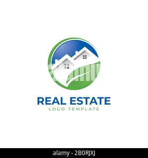 Agenti Immobiliari, Architetto, Roofing, Ristrutturazione E Modello Di Logo Vettore Ipotecario Illustrazione Vettoriale