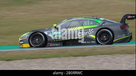 Pilota brasiliano Pietro Fittipaldi nella sua Audi RS5 Turbo DTM in gara sul circuito TT di Assen, Paesi Bassi. Foto Stock