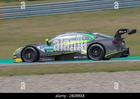 Pilota brasiliano Pietro Fittipaldi nella sua Audi RS5 Turbo DTM in gara sul circuito TT di Assen, Paesi Bassi. Foto Stock