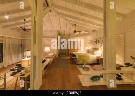 Interno de cabañas en Iguazu Foto Stock