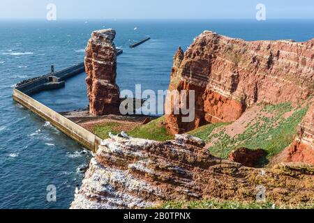 Lange Anna, Helgoland, Schleswig-Holstein, Germania Foto Stock