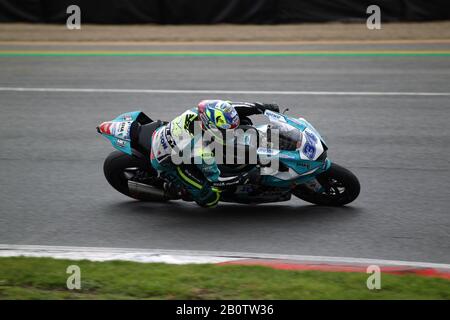 Alastair Seeley - Yamaha - Eha Yamaha (34) - Campionato Britannico Supersport 2019 Dickies. Brands Hatch, Druids Bend. Foto Stock