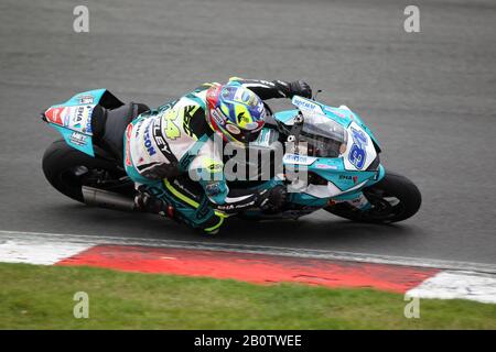 Alastair Seeley - Yamaha - Eha Yamaha (34) - Campionato Britannico Supersport 2019 Dickies. Brands Hatch, Druids Bend. Foto Stock