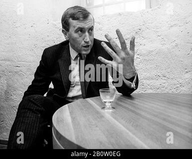 David FROST giornalista britannico alla BBC di Stoccolma Foto Stock