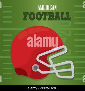 American Football poster Illustrazione Vettoriale