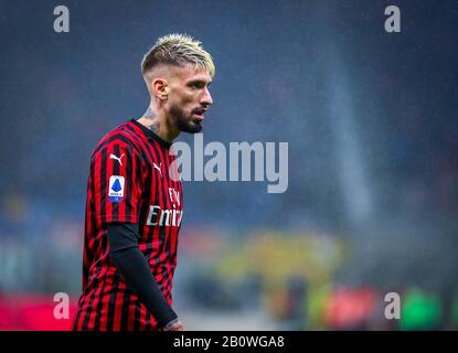 SAMU Castillejo di AC Milan durante la Serie A 2019/20 partita tra AC Milan vs Torino FC allo stadio di San Siro, Milano, Italia, il 17 febbraio 2020 Foto Stock